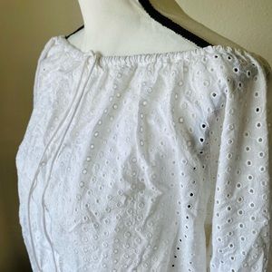 Broderie Blouson Top